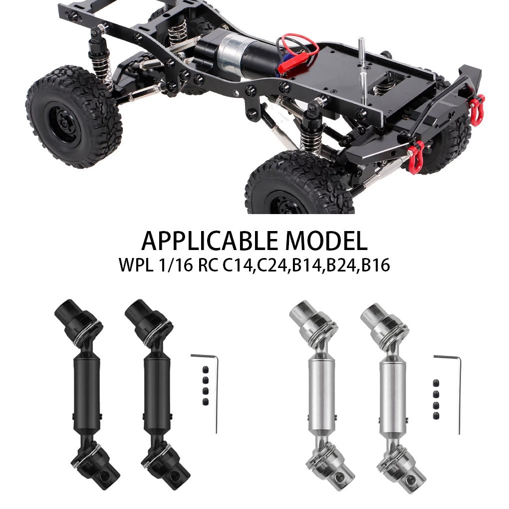 2x Steel 1/16 Universal Drive Joint For WPL C14 C24 B14 B24 B16 RC Car Part RC Car Accessories Replacement Parts