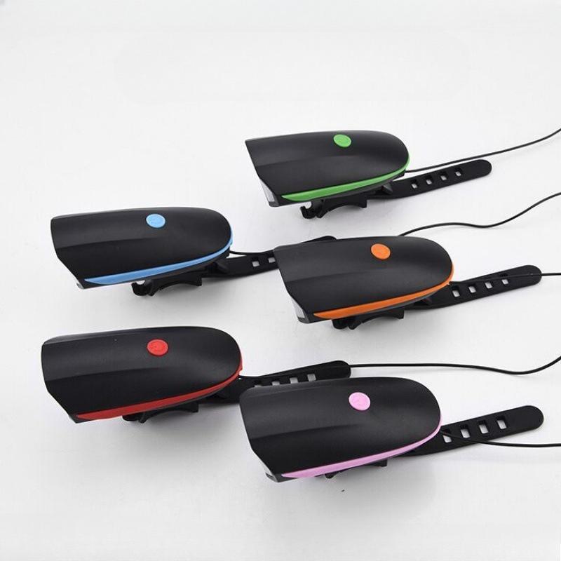 1Pc Bicycle Lights Horn Lights Headlights USB Charging Mountain Bike Waterproof Lights Bicycle Night Ride Accessories Equipment