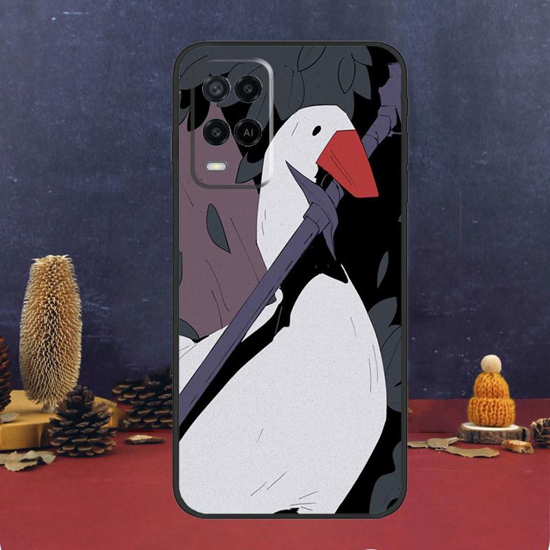 Cartoon Funny Goose Case For Oppo A16 A76 A96 A17 A57 A40 A60 A80 A98 A58 A78 A18 A38 A54 A74 A94 A15 A5 A6 Pro