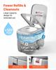 Portable Toilet, 30L Detachable Waste Tank, 200 Flushes, Camping Toilet for Adults, Outdoor Travel Potty with Level Indicator, Suitable for RV Travel,