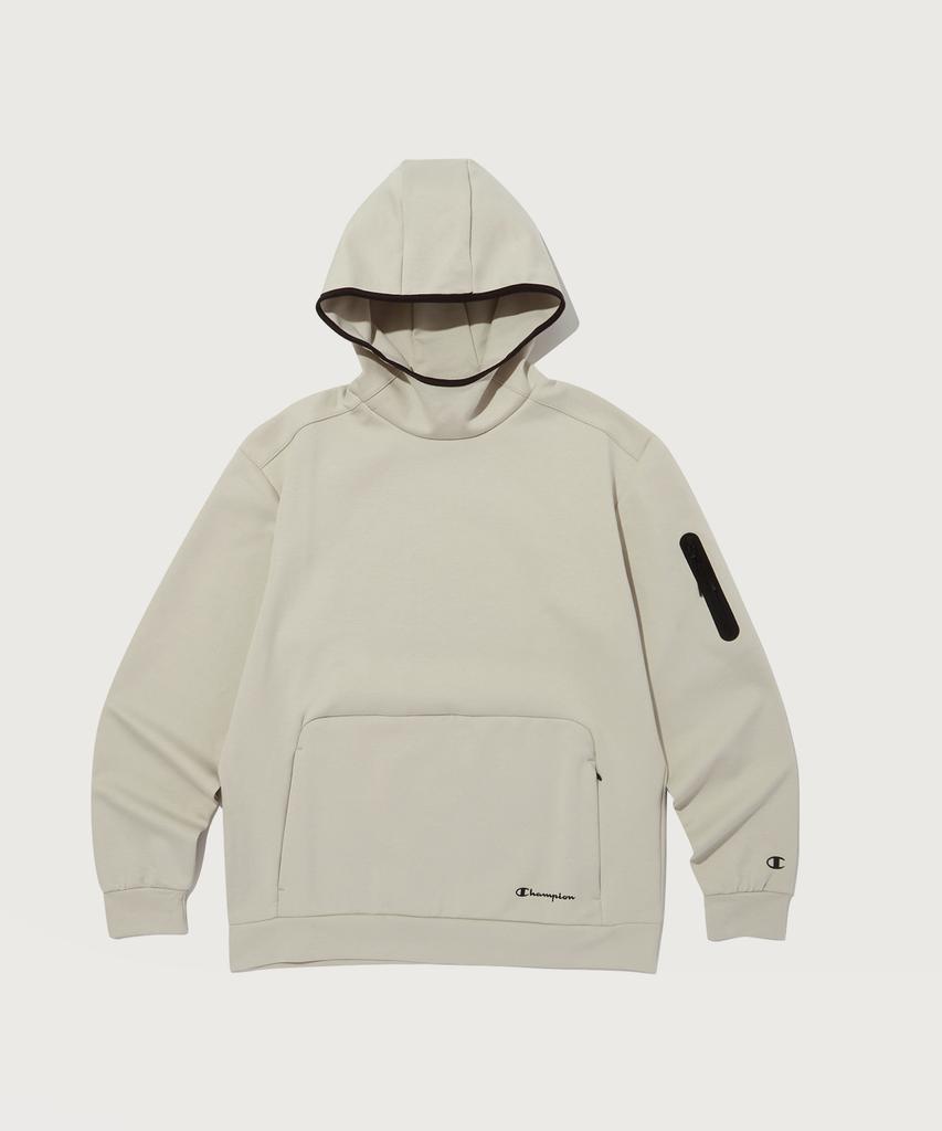 Stretch Interlock Hoodie Normal Beige