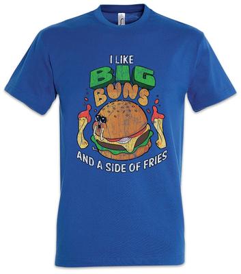 Ich mag große Brötchen T-Shirt Barbecue Koch Koch Lustig Hamburger Burger Käse Brötchen