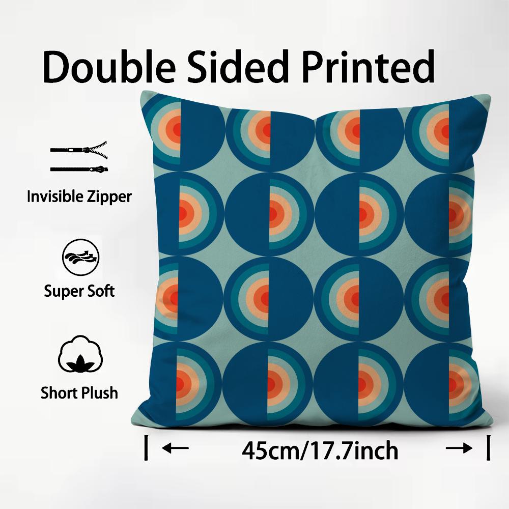 Modern color Mia style geometric pattern Cushion Pattern Printed Pillowcase for Living Room Sofa Cushion Cover & Bedroom Decor
