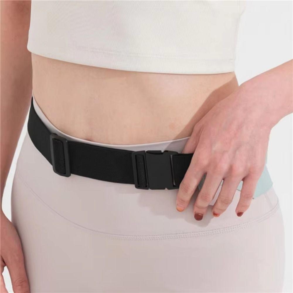 Adjustable Sports Fanny Pack Reflective Strip Mobile Phone Holder Running Waist Belt Bag  Gym