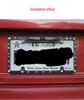 High-Definition Night Vision Reversing Camera with Waterproof AHD & Long License Plate Frame