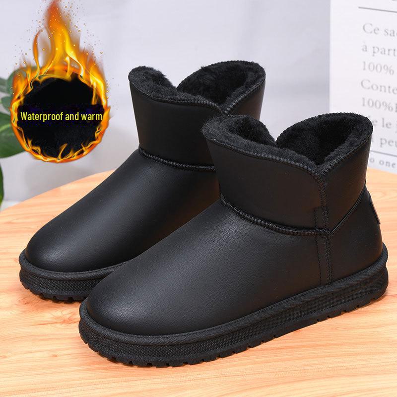 2024 Damen- und Herren-Schneestiefel, rutschfest, wasserdicht - Samtgefüttert, dicke Sohlen, große Größen