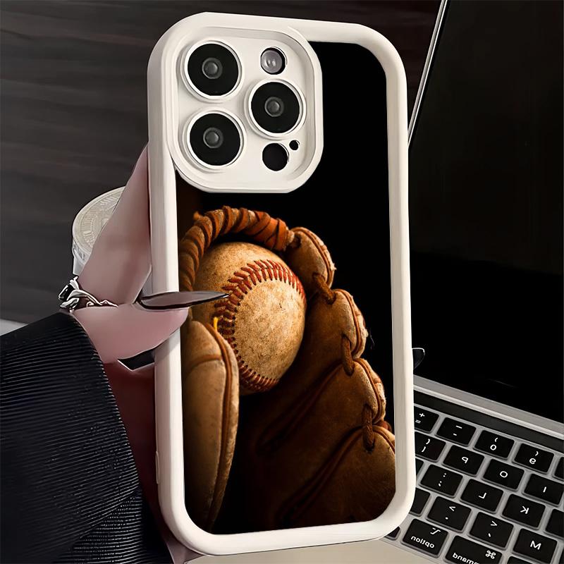 Phone Case for iPhone 17 Air 16E 15 16 Pro Max Baseball Sport Cover 14 Plus 13 12 Mini Soft Shell Silicone Fundas