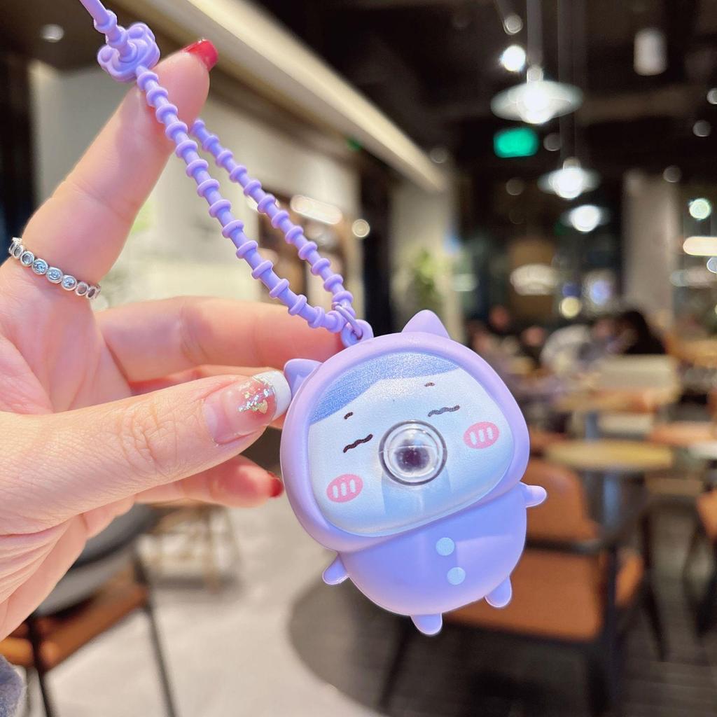 Chiikawa Bubble Blowing Keychain - Funny Cartoon Doll Charm for Bags & Phones
