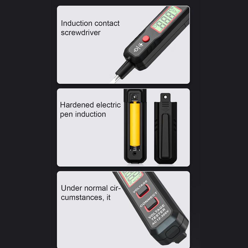 Voltage Detector AC Voltage Detector Electric Pen Multifunctional Current Meter Voltmeter Wire Tester Tool Electrical Circuit