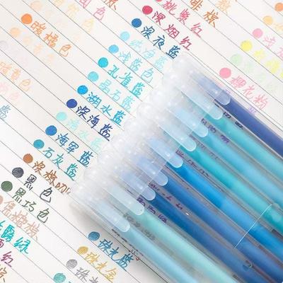6 Pcs Colorful Gel Pens 0.5mm Fine Needle Nib Smooth Ink Pen for School Stationery & Office Supplies