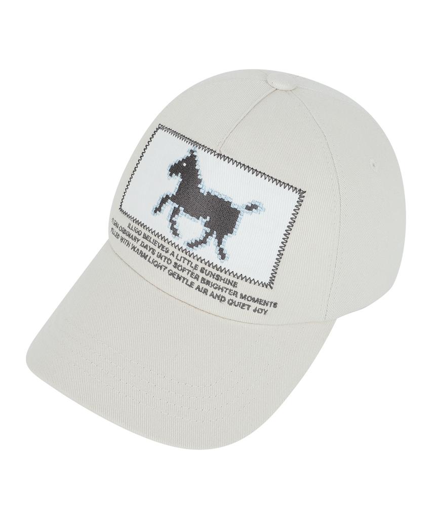 ILLIGO Pony Patch Ball Cap Cream