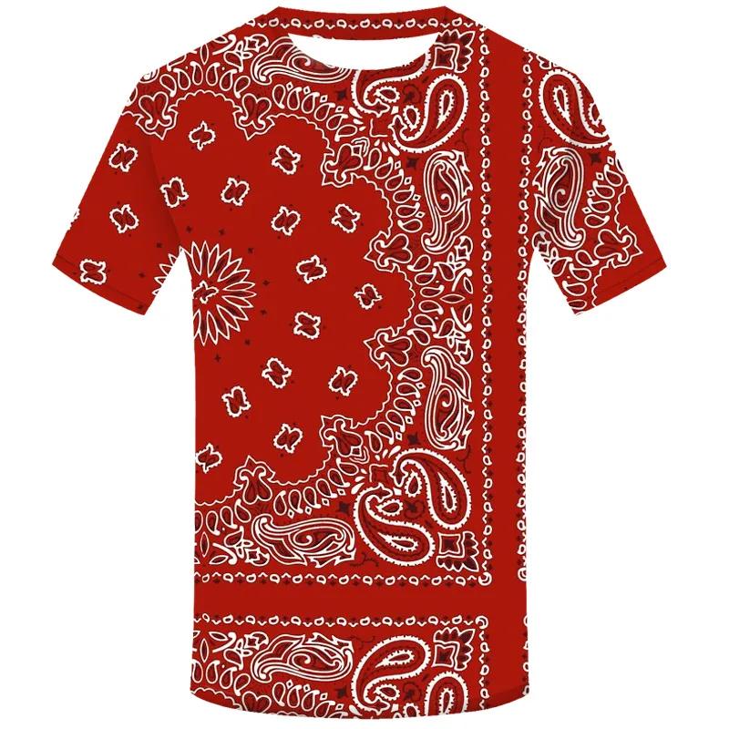Bobby 2 Mode Bandana Grafische T-shirts Zomer Trend Korte Mouw Heren 3D Geprinte T-shirts Casual Streetwear Oversized Coole T-shirts Tops 6XL