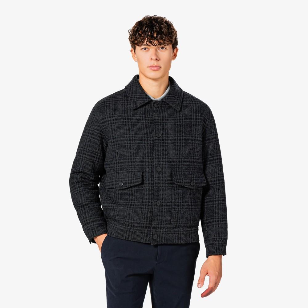 Lacoste Men's Quilted Lining Wool Drizzler Jacket BH533E-55N050