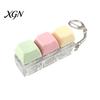 Sensory Fidget Gadget 3/4-Keys Keyboard Toy, Stress Relief Push Button Finger Students Focus Aid Clicker Keychain, Pocket Size Mechanical