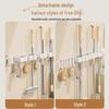 ZNMW No-Punch Adhesive Wall-Mounted Mop & Broom Holder