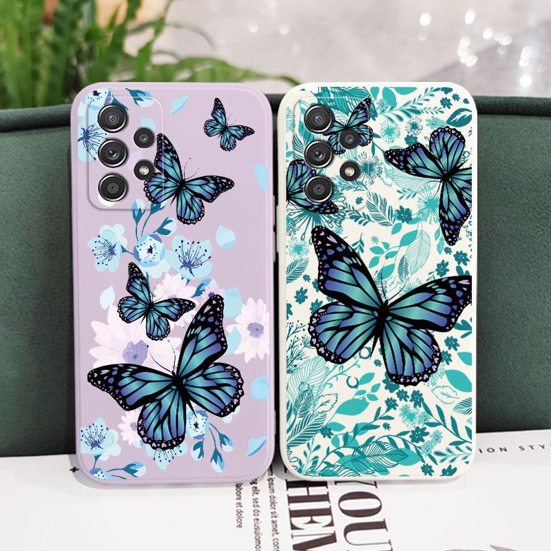 Coque Papillon Aurore Pour Samsung A56 A54 A36 A34 A26 A24 A14 A73 A53 A33 A23 A13 A17 A16 A07 A06 A52 A72 A32 A15 A25 A35 A55 5G