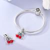 Copper Red Color Strawberry Pendant Charm Bead Charms Bead Charms Jewellery Compatible With Authentic Bracelets Ideal For Women Do It Yourself Gift Pa