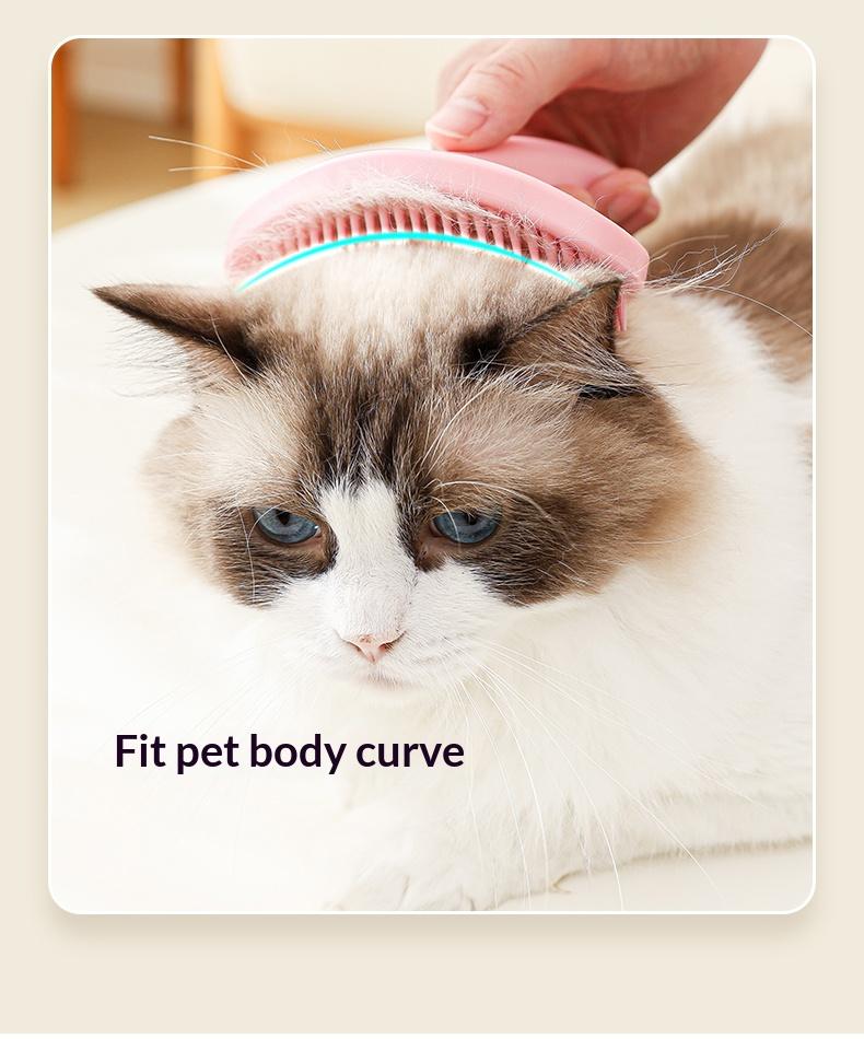 HOME Silicone Cat Dog Comb Soft Hair Removal Brush for Rabbits Dogs Cats Sheep Cartoon Design Ergonomic Handle