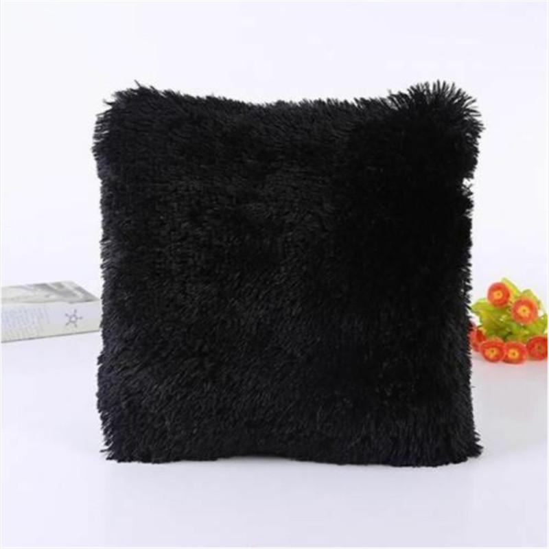 Soft Fluffy Cushion Cover Fur Plush Sofa Pillow Cover Living Room Bedroom Sofa Decorative Pillowcase 43x43cm Shaggy Fluffy Cover