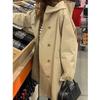 Spring Autumn Women Loose Fit Lined Outerwear Female Hooded Windbreaker Jacket Ladies Long Sleeves Trench Coat