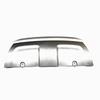 Front Bumper Tow Hook Cover Lip For Land Rover Range Rover Evoque 2010-15 Silver Lower Spoiler Trailer Guard Skid Plate LR048510