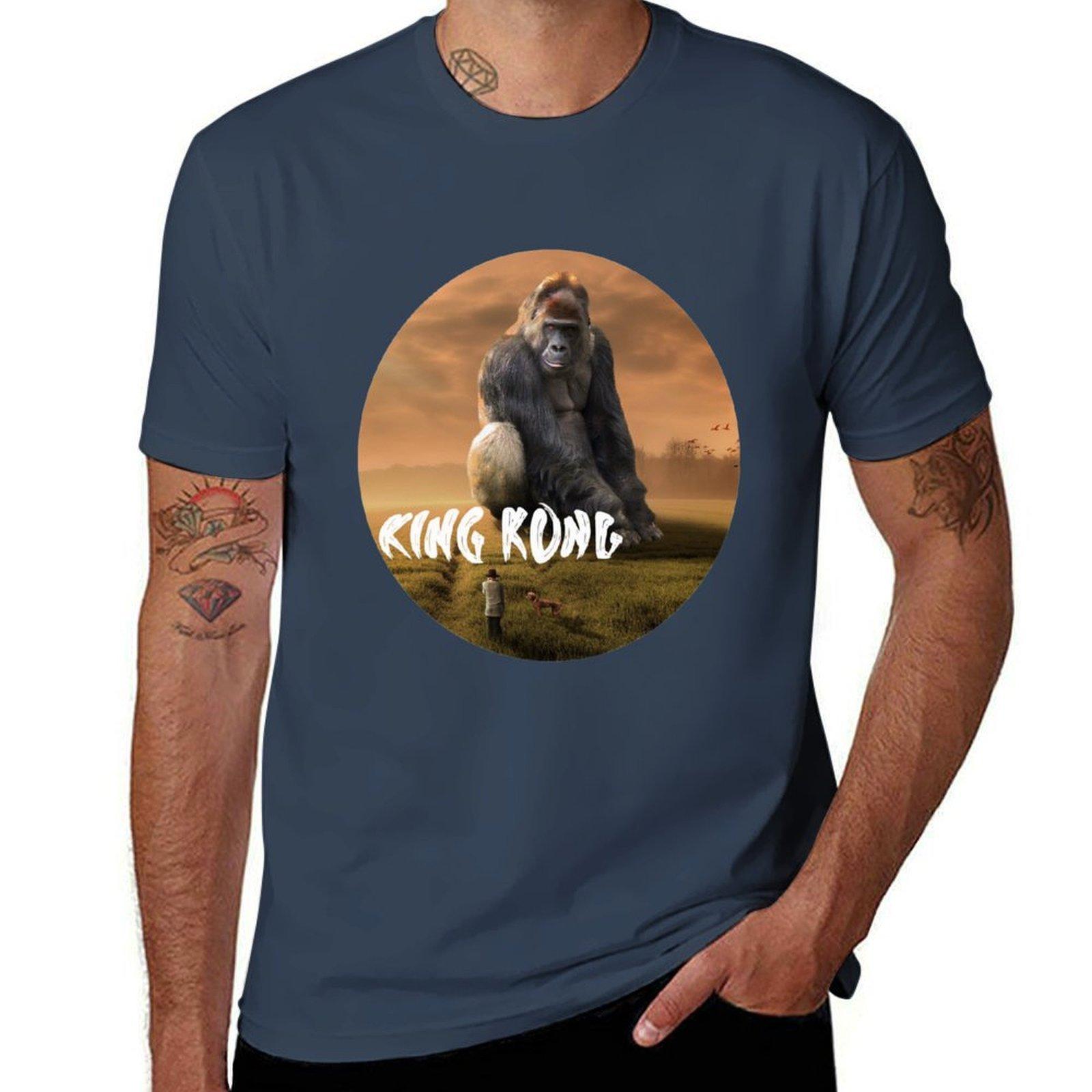 King Kong King Kong Movies Tshirt Stylish Print Short Sleeve Tee S