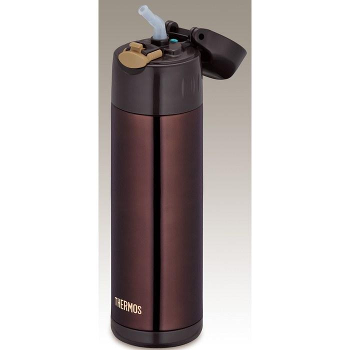 Thermos Straw Bottle 0.5L Brown FFI-500 BW