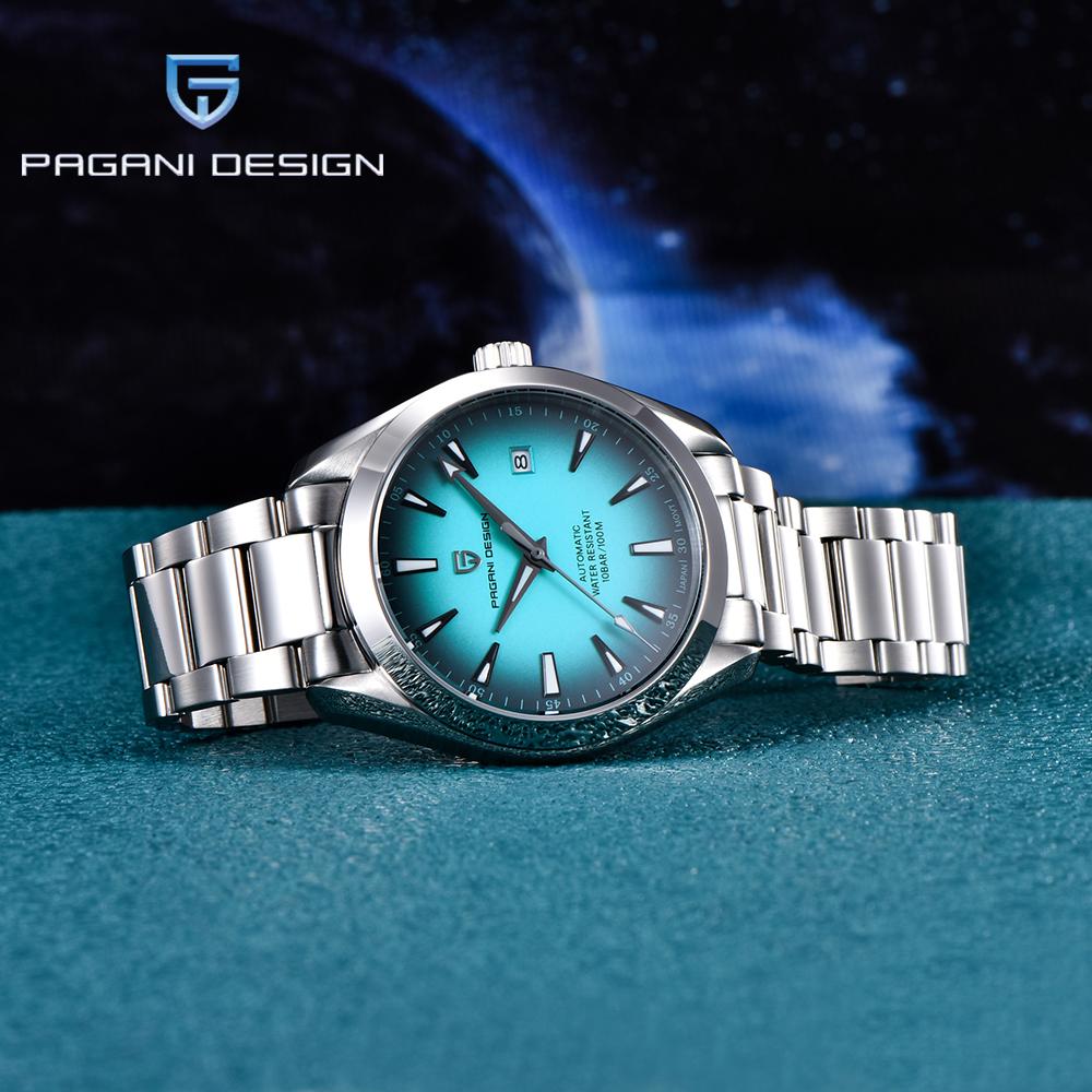 New PAGANI DESIGN 40MM Business Men Mechanical Watch Luxurys Sapphire Glass Automatic Watches 100M Waterproof Watch for Men