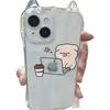 For Cat Ears Transparent Mobile Phone Case Accessories Shell Four Corners Anti-fall Mobile Phone Case Tpu Silicone Soft Shell Cute Style