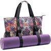 Heathyoga Multi-Functional Yoga Mat Carrier Gym Tote Bag - Large Mat Pocket, Women's Workout Bag