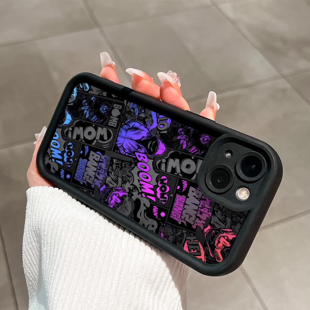 Soft Silicone Square Ladder Printing Pattern Phone Casing Full Cover Camera Shockproof Protection Rubber Case for Vivo