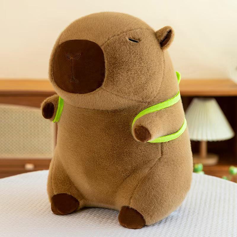 Popular Capybara & Turtle Backpack Plush Toy Pillow - Large Doll Gift