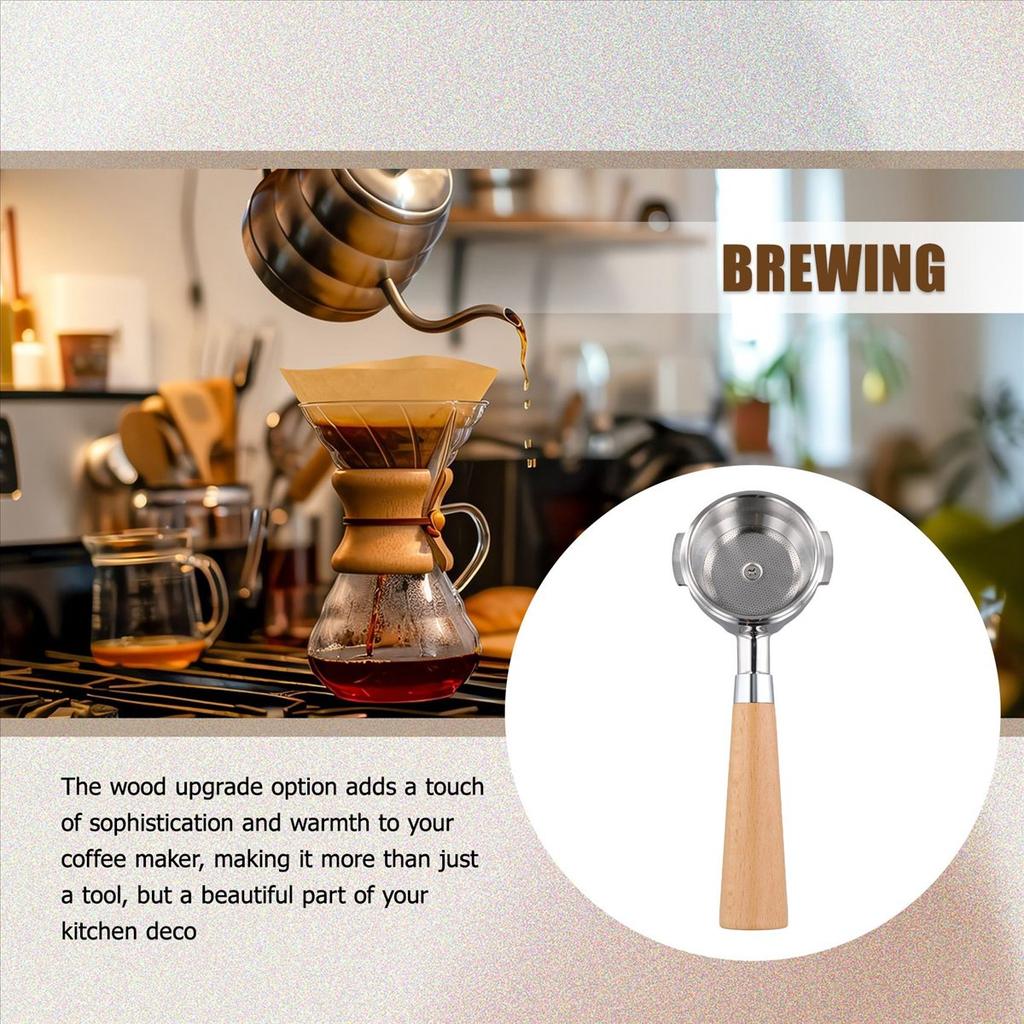 2025+ Suitable for 58mm E61 Espresso Machine Semi-Automatic Milk Tea Brewer Refitted Solid Wood Handle