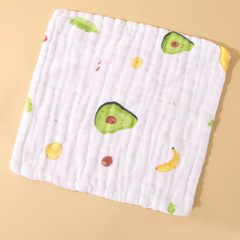 Cartoon Soft Absorbent 6-Layer Children's Gauze Bath Towel - Pure Cotton Baby Washcloth