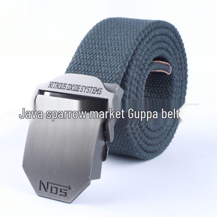 

N0S Men s Durable Outdoor Thickened Canvas Belt with Alloy Buckle