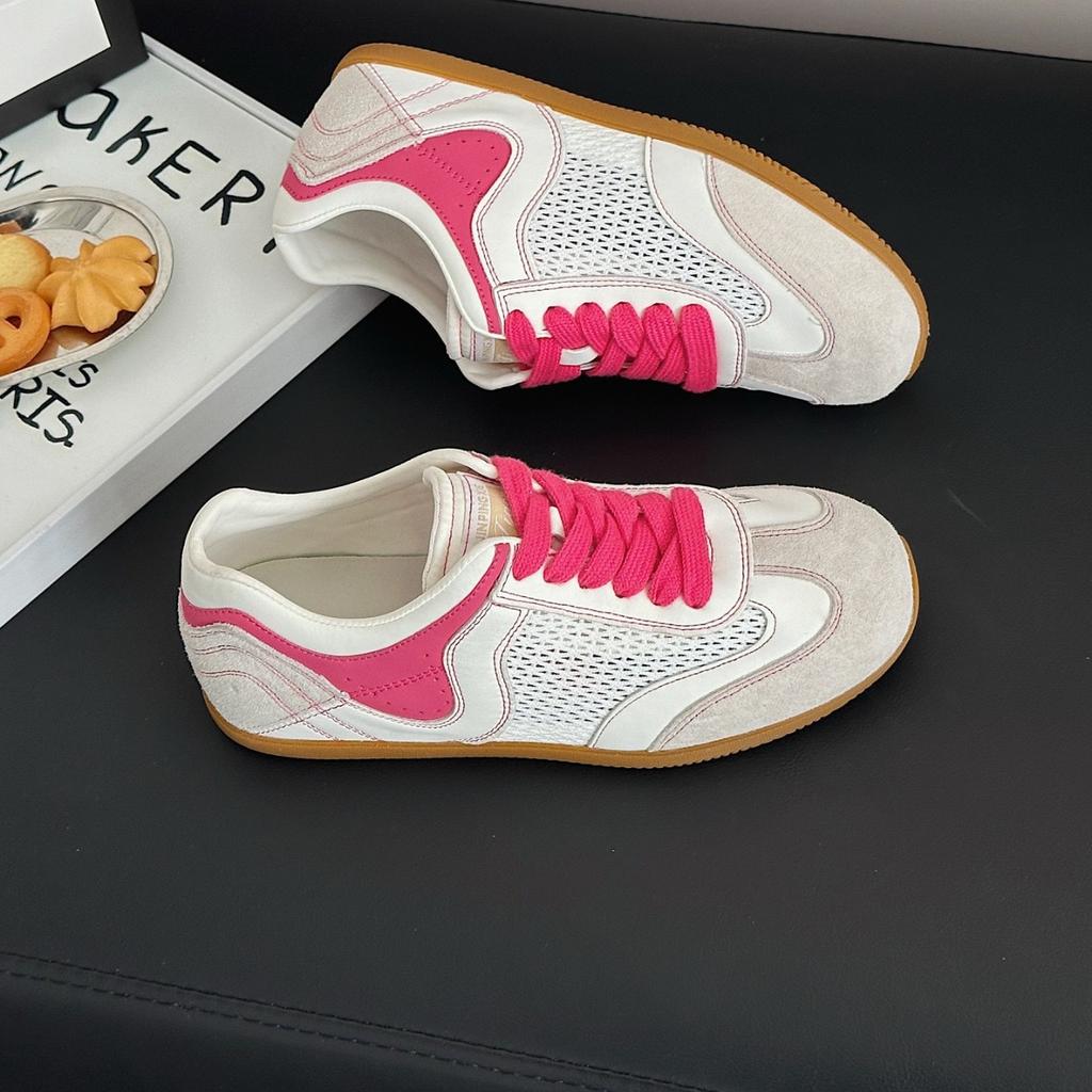 Gelbe Damen neue vielseitige weiche Sohle ist bequem und nicht ermüdend, kleine weiße Schuhe, rote Board-Schuhe