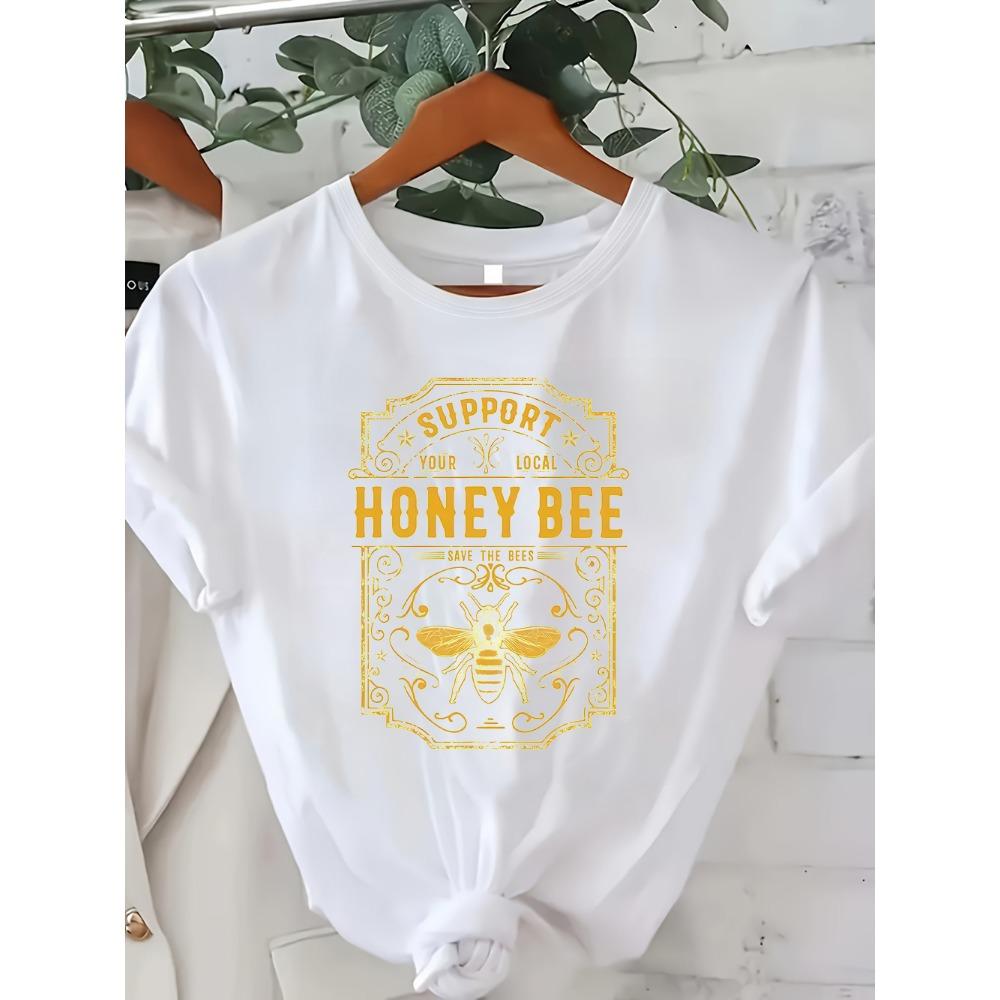 Bee and Floral Graphic Tees Retro and Watercolor Sunflower Designs for Nature and Bee Enthusiasts