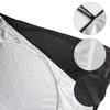 Double Circle Car Sunshade - 150x70CM, Thick Silver-Coated Fabric, Logo Customizable