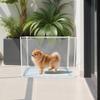 Litter Box Shield Foldable Pee Splash Guard Box Enclosure Transparent High Sided Dog Litterbox Privacy Screen For Bedroom Dorm