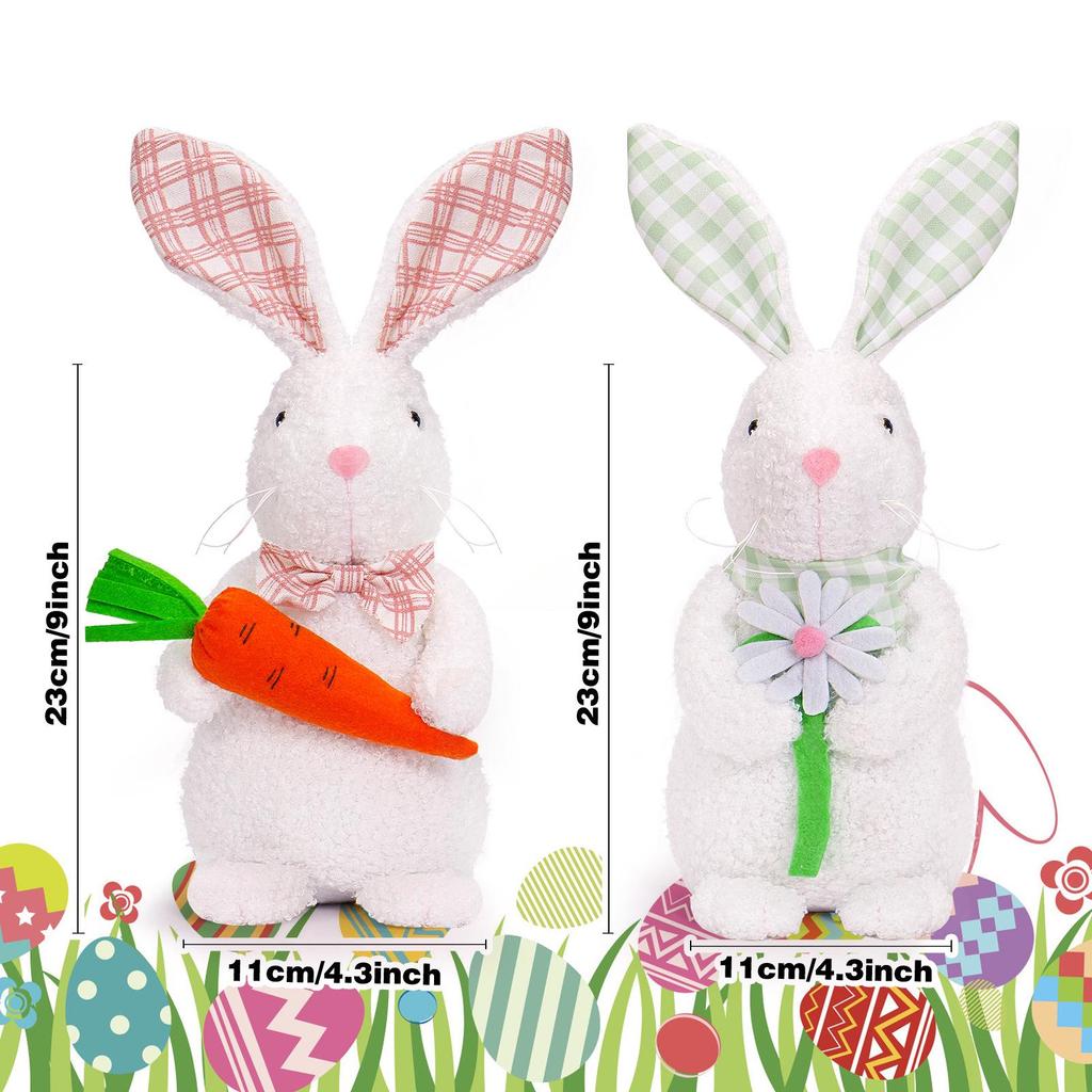 Easter Bunny Plush Toy - Standing Pose Decoration