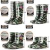 Rain shoes rain boots waterproof camouflage non-slip thick sole men's wear-resistant four-season beef tendon