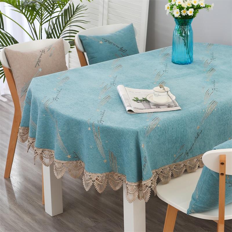 

Modern Style Cartoon Balloon Printed Tablecloth Chenille Hollow Lace Desk Cushion Rectangular Refrigerator Cabinet Cover Towel tablecloth 100x160cm