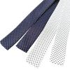 [D+Arts] Ribbon Tie Bow Tie Polka Dot Small 3cm Wide Hand-Tie Type Made in Japan Men's Women's (White)