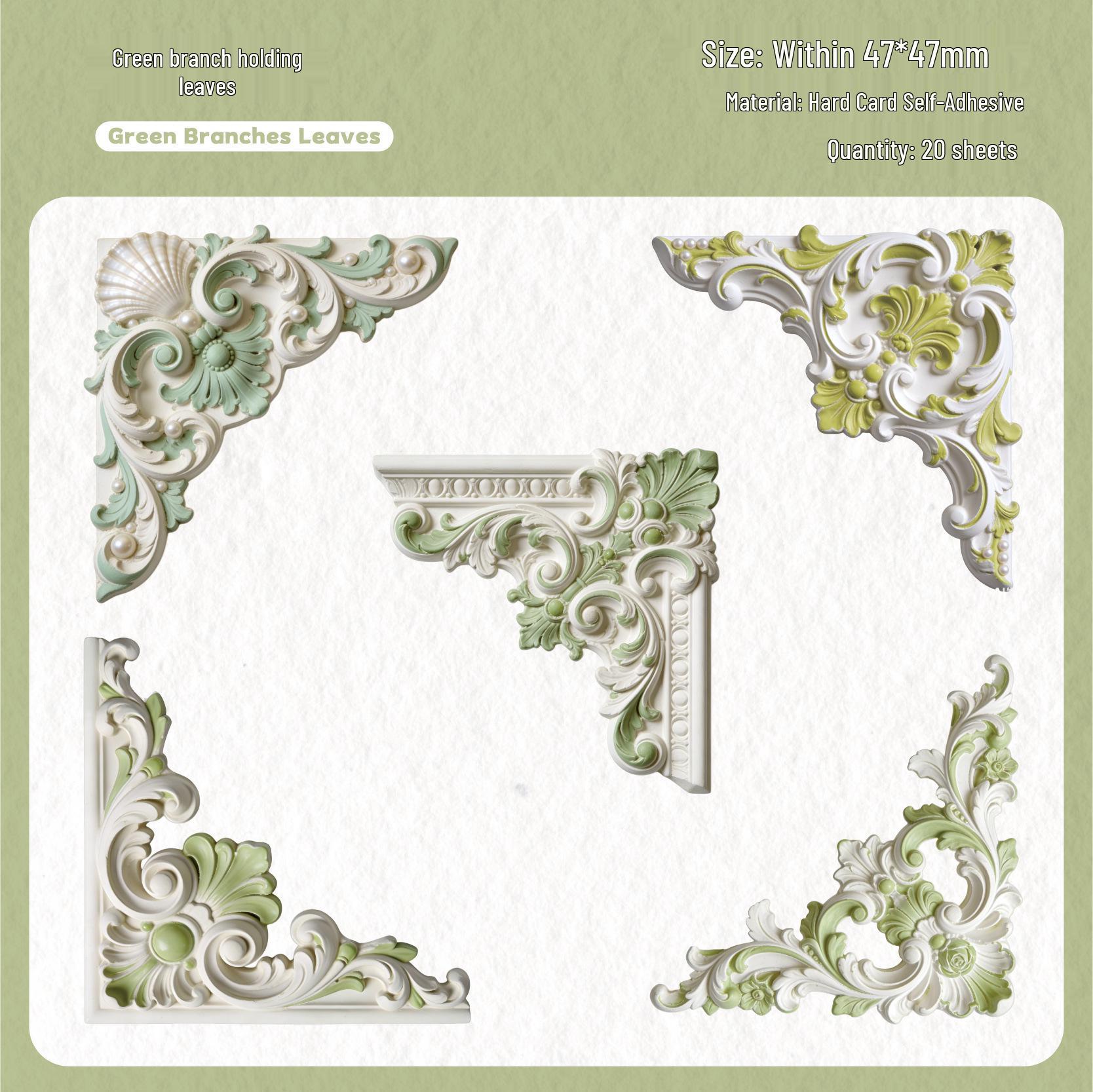 Ретро Набор тисненых наклеек: Декор для DIY-журнала - 6 стилей