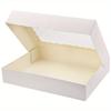 10pcs Rectangle Treat Boxes with Window White Gift Packing Box Auto-Popup Gift Box for Christmas New Year Parties Weddings Anniversaries Parties