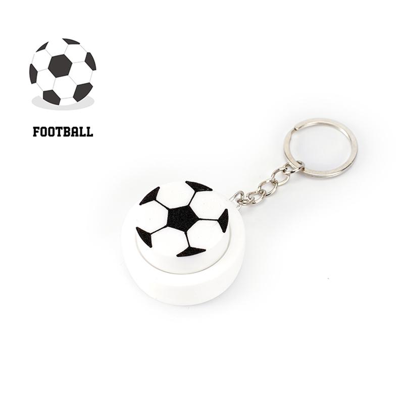 Ball Keyboard Keychain Fidget Toys Push Bubble Stress Relief Sensory Toys Basketball Football Keyboard Clicker For Kids Adults