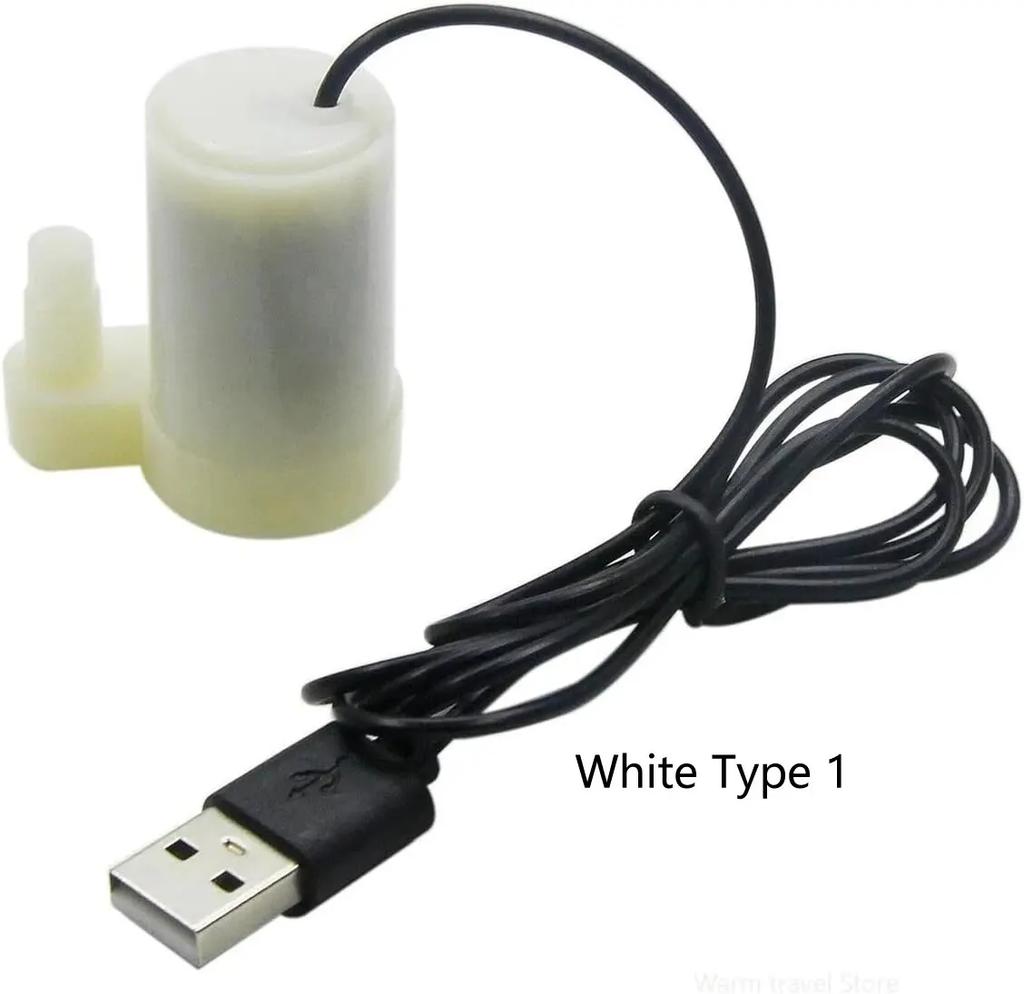 DC 5V USB Mini Submersible Brushless Pump - Quiet for Aquariums, Fish Tanks, Ponds, Fountains & Hydroponics