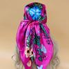 The Four Seasons Popular Shawls Fashion Design Sunscreen Scarves Luxury 90X90CM Square Silk Hijab  New Women Beach Headscarf