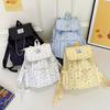 Schultasche Koreanischer gepunkteter Rucksack Mädchen Niedliche Schleife Schüler Schultasche Hoher Wert Kordelzug Süß Reise Kleiner Rucksack