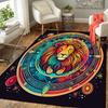1pc Ancient Lion Print, Design Indoor Area Rug - Soft, Anti-Slip, and Durable Gaming Room Decor for Bedroom